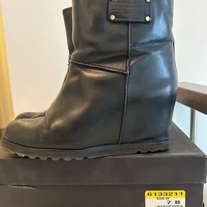 Stylish Black Marc Jacobs Wedge Boots